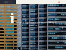 Tablet Screenshot of pedleylaw.com